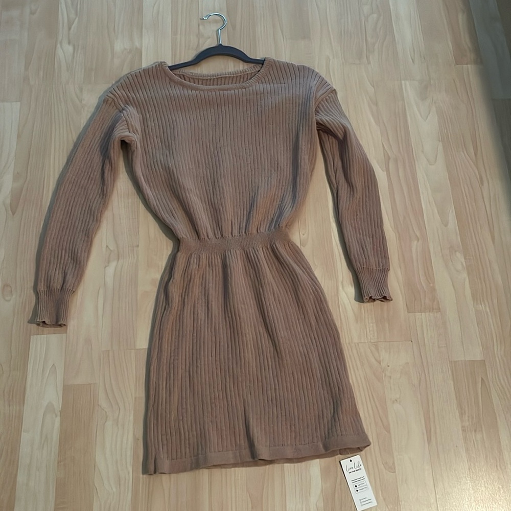 Knitted sweater dress